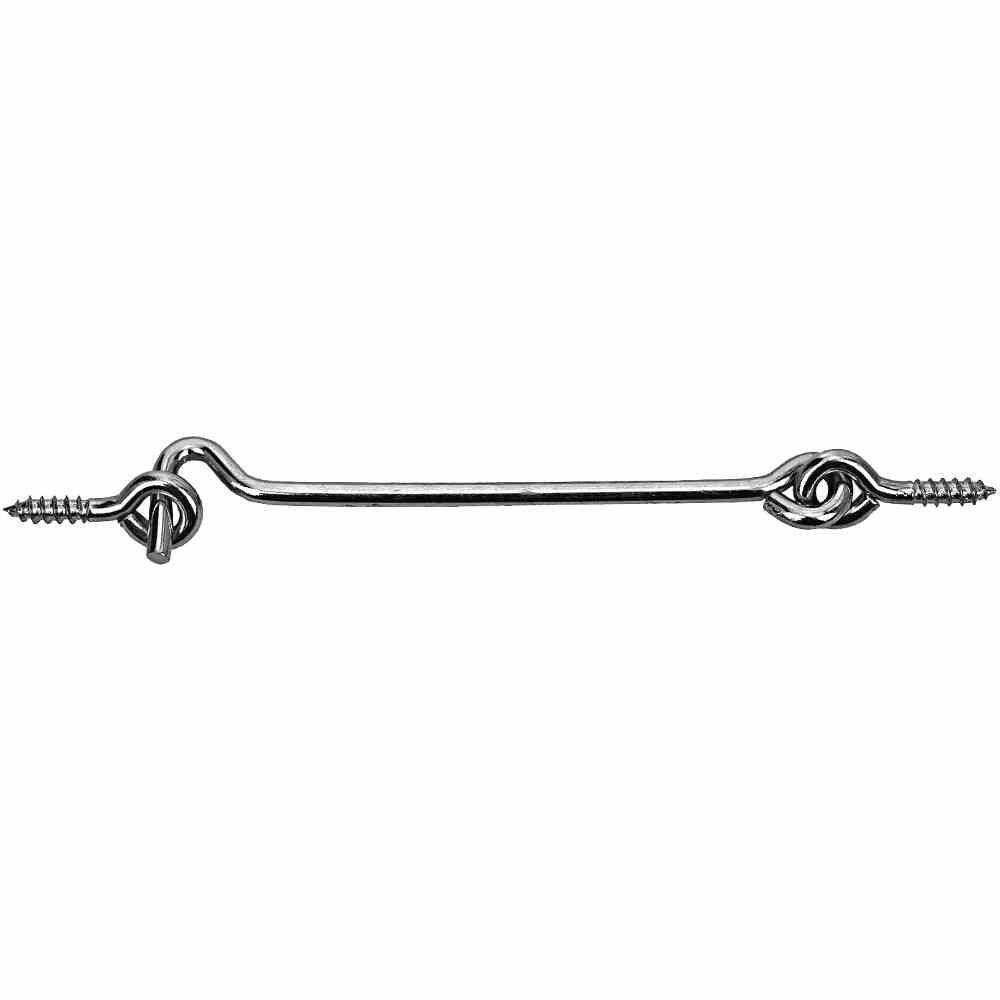 HSI SB Sturmhaken 6,0 x 200 mm + Ösen verzinkt, Inhalt: 2 Stück