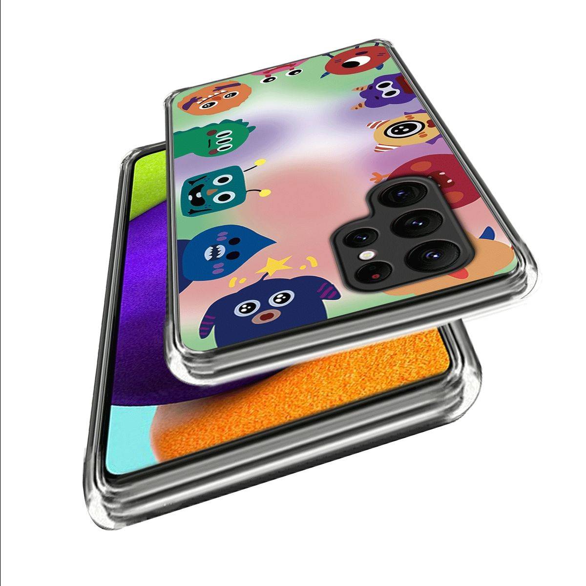 Für Samsung Galaxy S23 Ultra Silikon Handy Tasche Etuis TPU Muster Muster 39 Schutz Hülle Cover