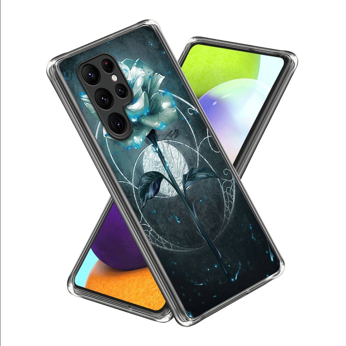 Für Samsung Galaxy S23 Ultra Silikon Handy Tasche Etuis TPU Muster Muster 44 Schutz Hülle Cover