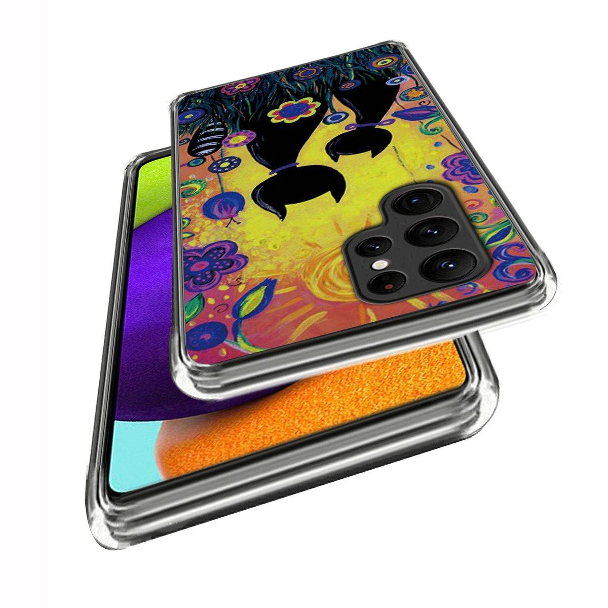 Für Samsung Galaxy S23 Ultra Silikon Handy Tasche Etuis TPU Muster Muster 8 Schutz Hülle Cover