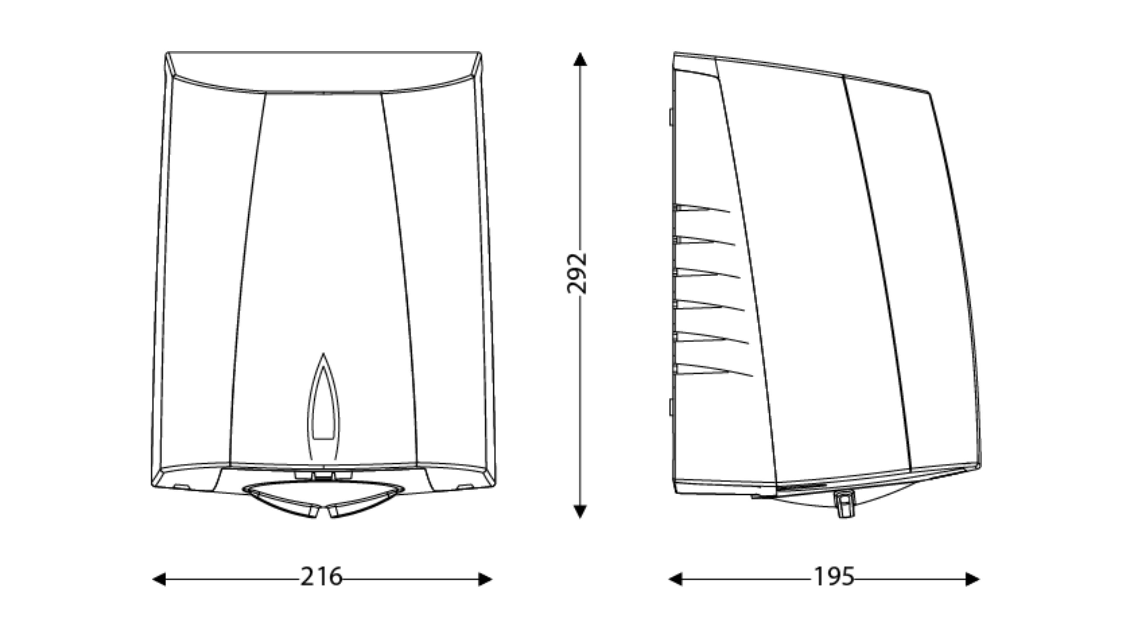 Automatischer Händetrockner Sup'Air Grau