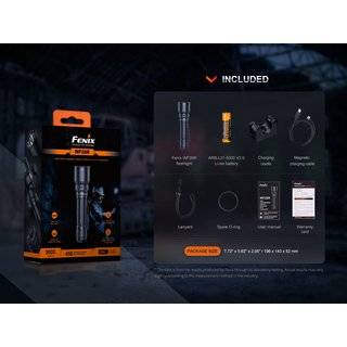 Fenix WF26R LED Taschenlampe mit bis zu 3000 Lumen 450m Leuchtweite, inklusive 5000mAh Akku und Magnetladekabel