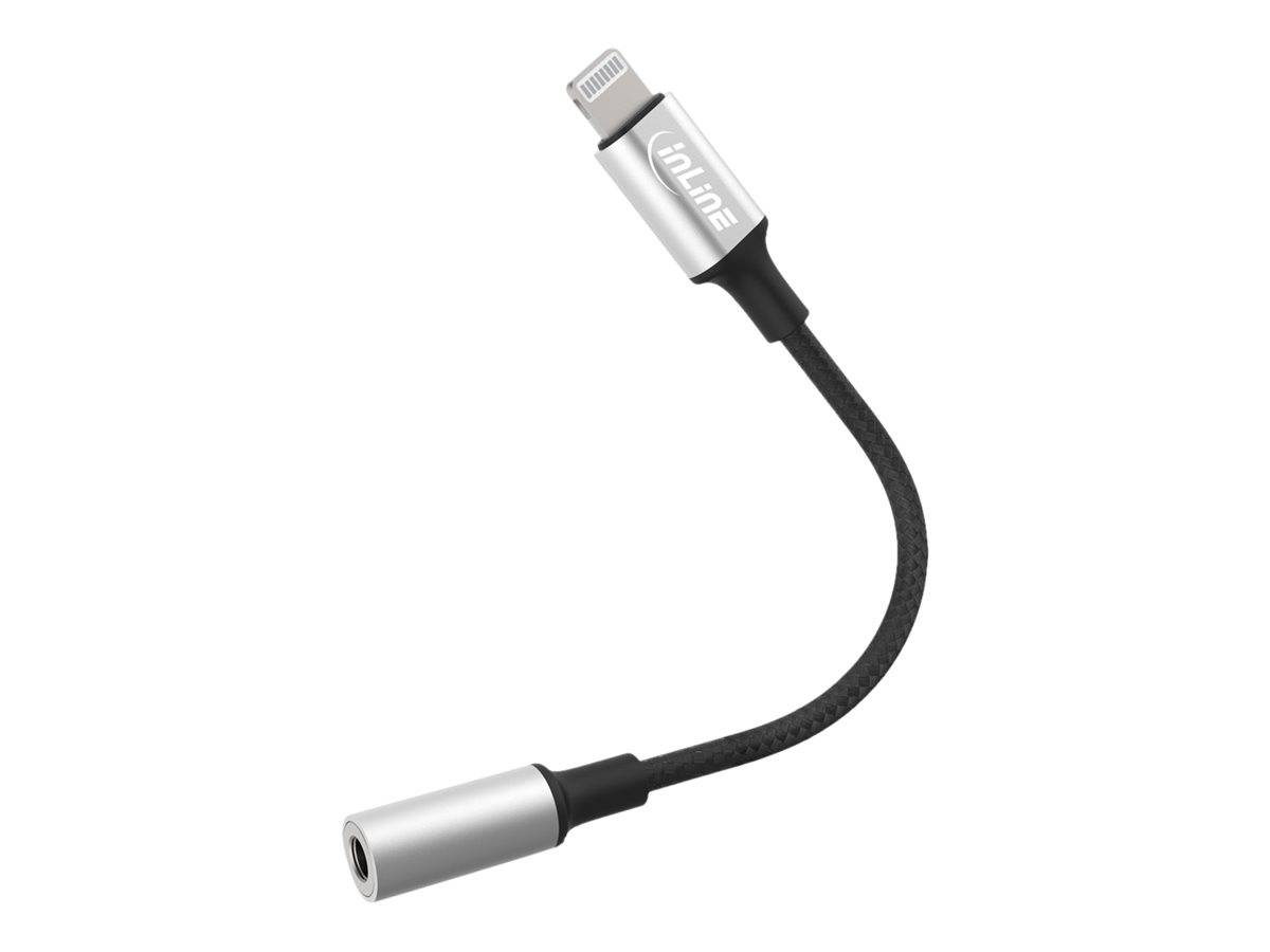INLINE - Lightning Audio Adapter Kabel MFi-zertifiziert 0,1m