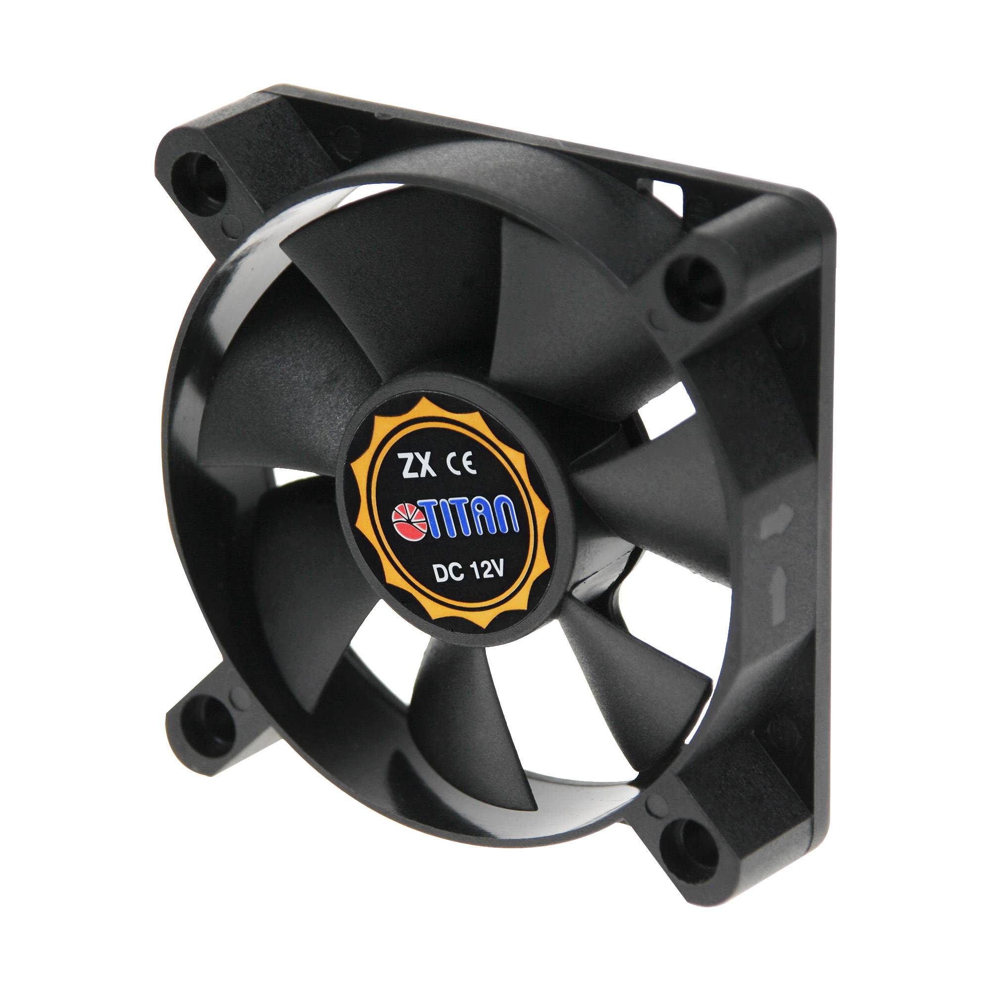 Titan TFD-6015M12Z, Ventilator, 6 cm, 4000 RPM, 29 dB, 14,28 cfm, Schwarz