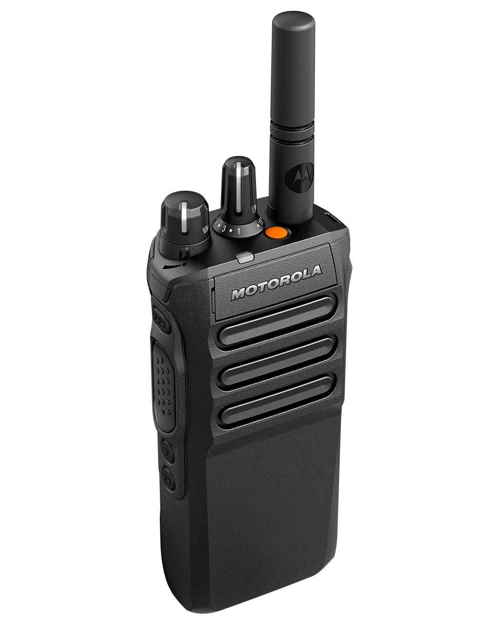 Motorola R7 Set aus 6 Handfunkgeräte VHF NKP - Antenne Batterie Mehrfachladegerät MDH06JDC9WA2AN
