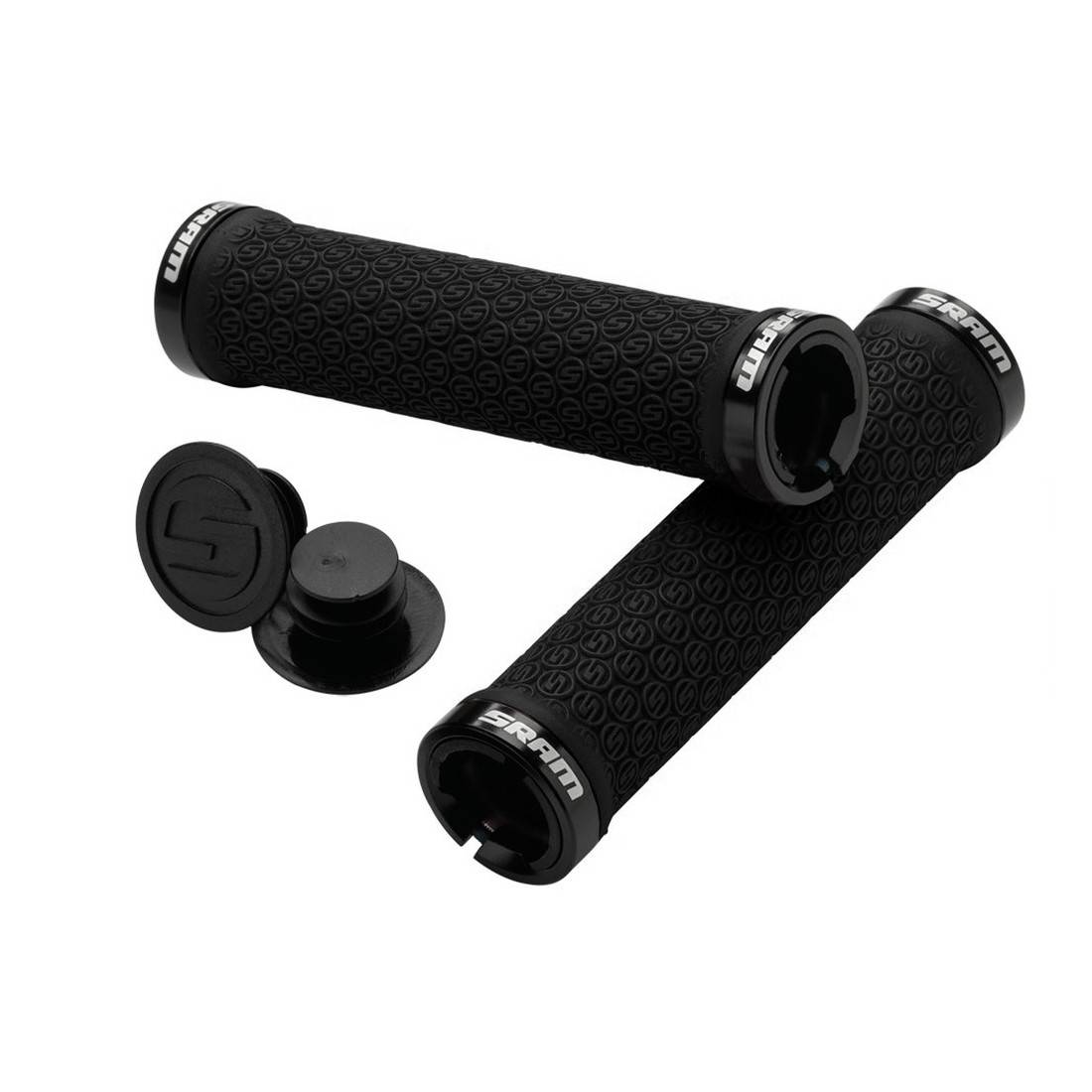SRAM 00.7915.020.000 Griffe Locking, Double Clamps & End Plugs, 135 mm, schwarz (1 Paar)