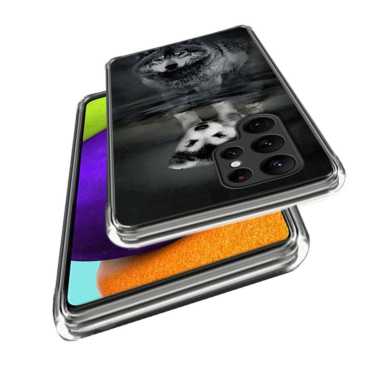 Für Samsung Galaxy S23 Ultra Silikon Handy Tasche Etuis TPU Muster Muster 23 Schutz Hülle Cover