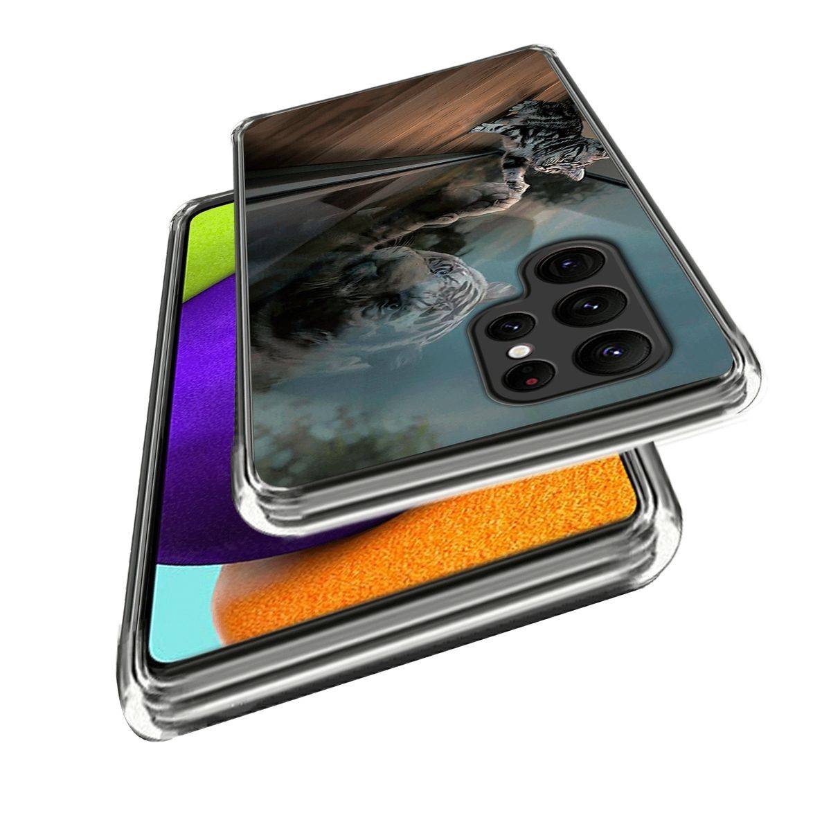 Für Samsung Galaxy S23 Ultra Silikon Handy Tasche Etuis TPU Muster Muster 24 Schutz Hülle Cover