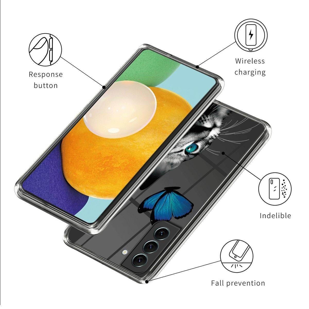 Für Samsung Galaxy S23 Silikon Handy Tasche Etuis TPU Muster Muster 21 Schutz Hülle Cover