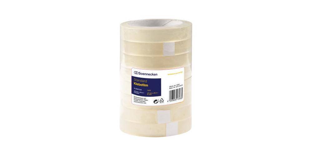 Soennecken Klebefilm Mae: 19 mm x 66 m (B x L) beidseitig klebend: