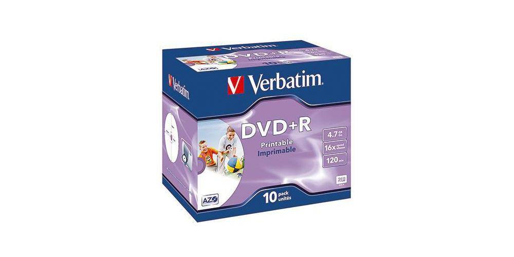 Verbatim DVD+R 120min 4,7Gbyte 16x 10 St./Pack.