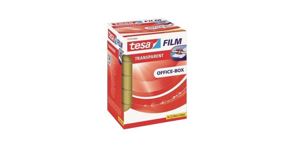 tesa Klebefilm film transparent Office-Box Mae: 25 mm x 66 m (B x L)