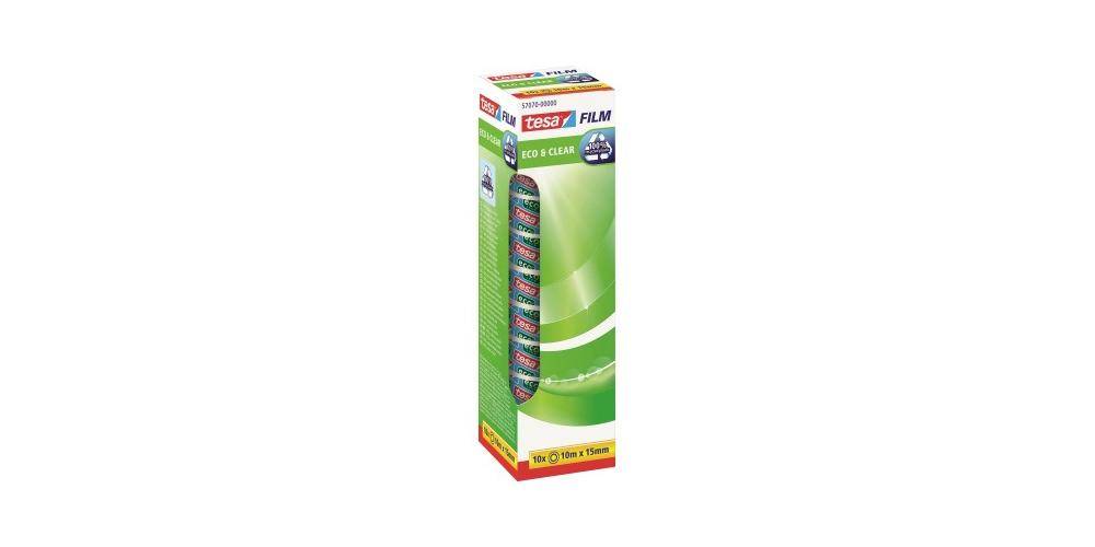 tesa Klebefilm film Eco & Clear Mae: 15 mm x 10 m (B x L) beidseitig