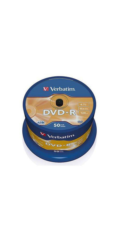 Verbatim DVD-R 120min 4,7Gbyte 16x 50 St./Pack.