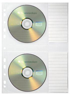 Soennecken CD/DVD Hülle 1612 für 2CDs transparent 5 St./Pack.