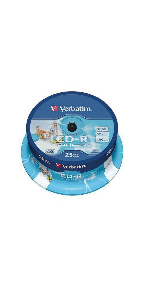 Verbatim CD-R 80min 700Mbyte 52x 25 St./Pack. 80min 700Mbyte 52x 25