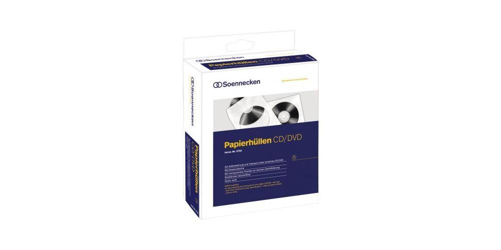 Soennecken CD/DVD Hlle Mae: 12,4 x 12,4 cm (B x H) Werkstoff: Papier