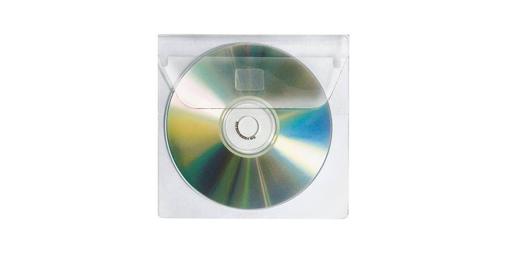 VELOFLEX CD/DVD Hülle 13,7 x 12,5 cm (B x H) Polypropylen transparent