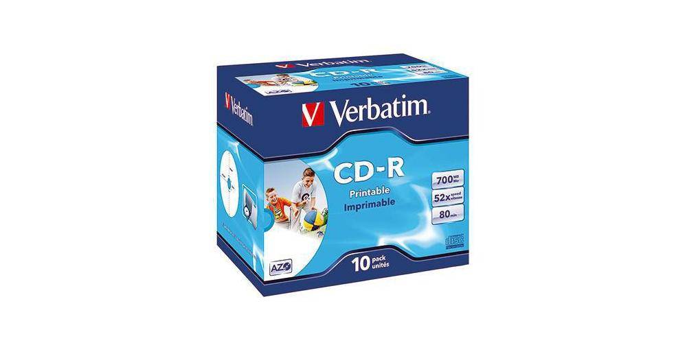 Verbatim CD-R 80min 700Mbyte 52x 10 St./Pack. 80min 700Mbyte 52x 10