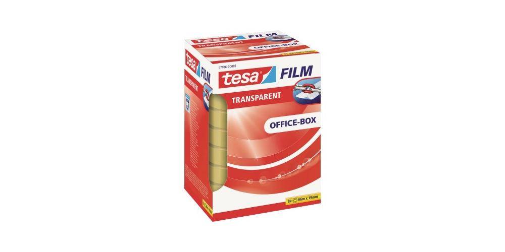 tesa Klebefilm film transparent Office-Box Mae: 19 mm x 66 m (B x L)