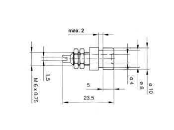 ISOLIERTE 4mm-BUCHSE / GRÜN (BIL 20)
