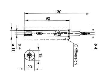 SICHERHEITSPRÜFSPITZE MIT DOPPELFUNKTION 4mm / ROT (PRÜF 2700)