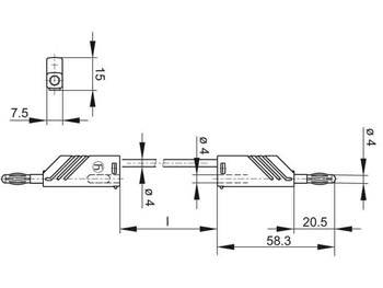 MESSLEITUNG 4mm 100cm / GRÜN (MLN-SIL 100/1)