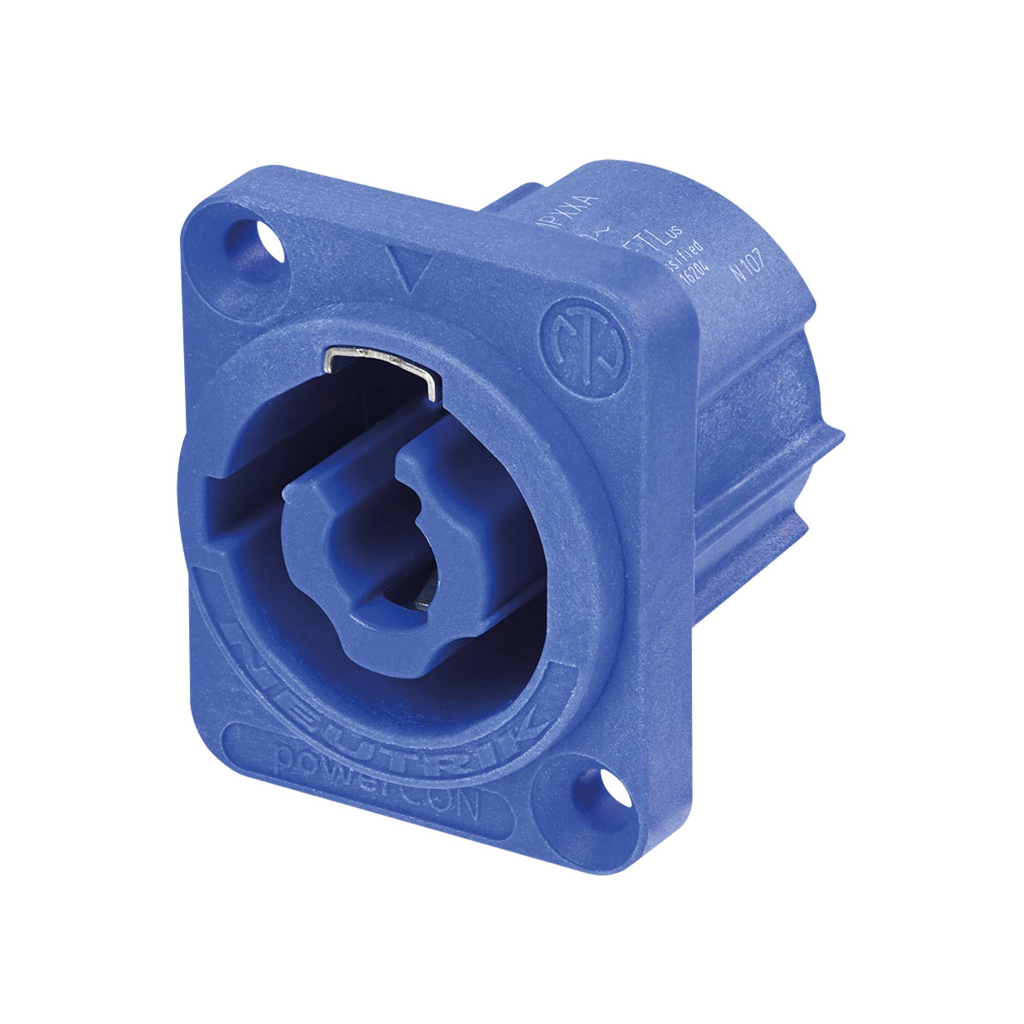 Neutrik PowerCON Chassis input 20 A - Blau