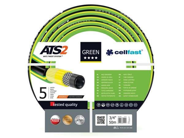 Cellfast, gartenschlauch, green ats2, 3/4", 50 m