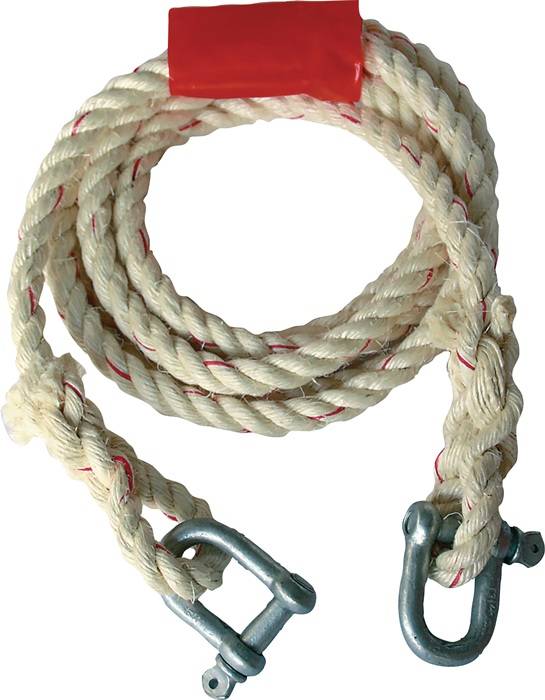 Auto-Abschleppseil 2500kg Sisal Schäkel/Schäkel L.400cm D.16mm HP AUTOZUBEHÖR