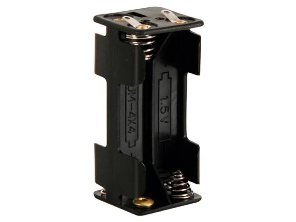 Velleman BATTERIEHALTER FÜR 4 x AAA-BATTERIEN (MIT LÖTFAHNEN)