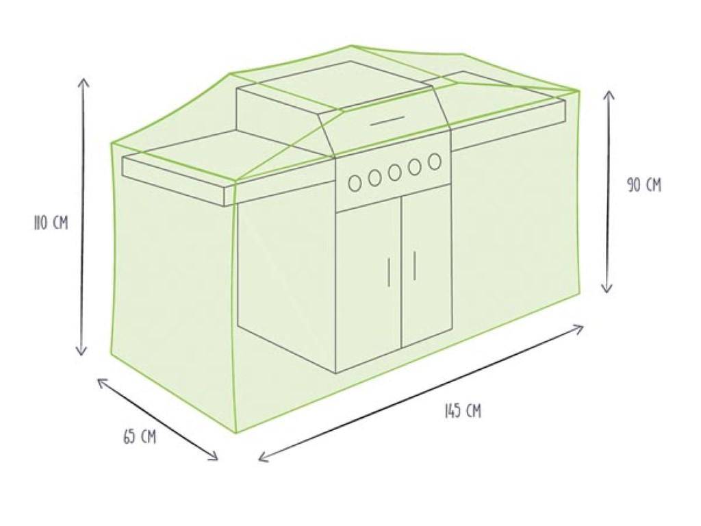 Perel Grill-Schutzhlle - 145 cm