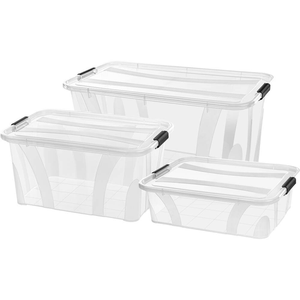 SIENA HOME Aufbewahrungsbox Anzio 3er-Set 7 l, 14 l, 32 l