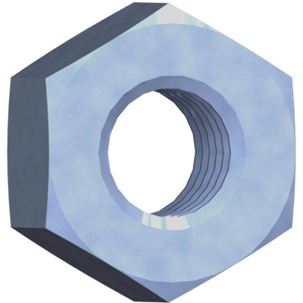 REISSER SB Sechskantmutter verzinkt, 6 mm Paket 100 Stück Stahl,