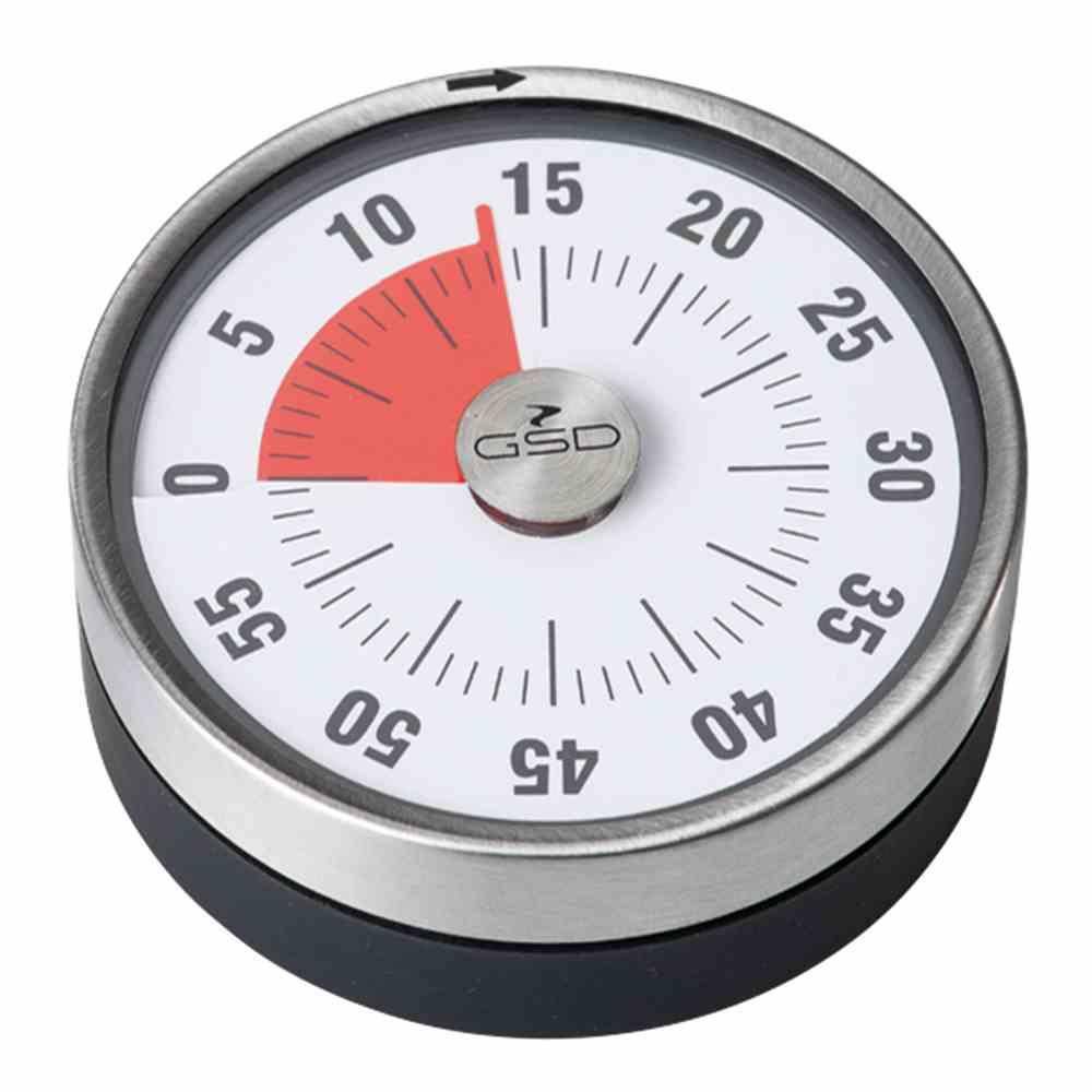 GSD Kurzzeitmesser mechanisch 8 cm Edelstahl, Restlaufanzeige