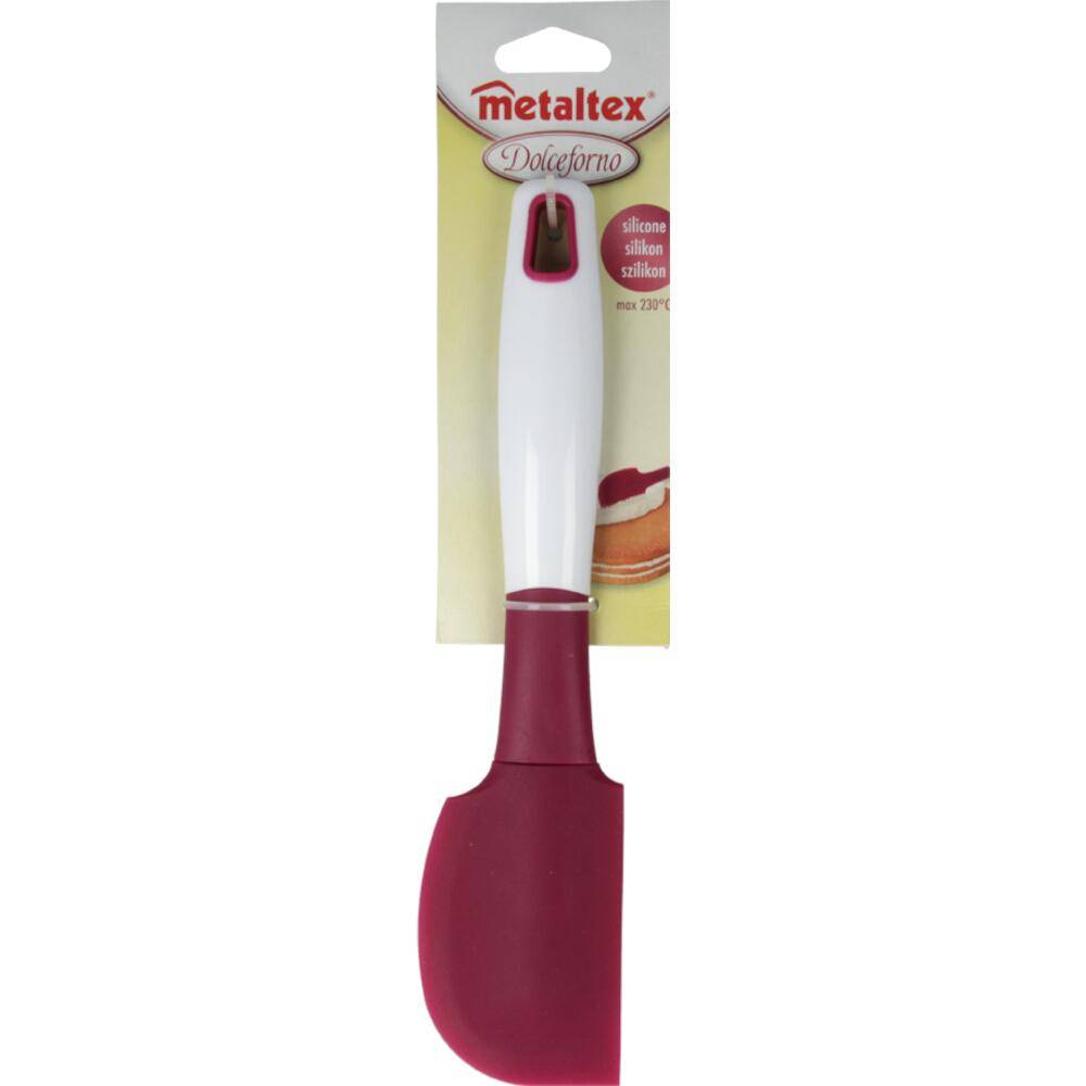 Metaltex Silikon-Teigschaber 26 cm weiß/rot