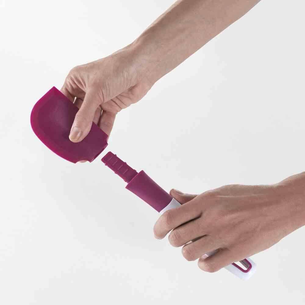 Metaltex Silikon-Teigschaber 26 cm weiß/rot