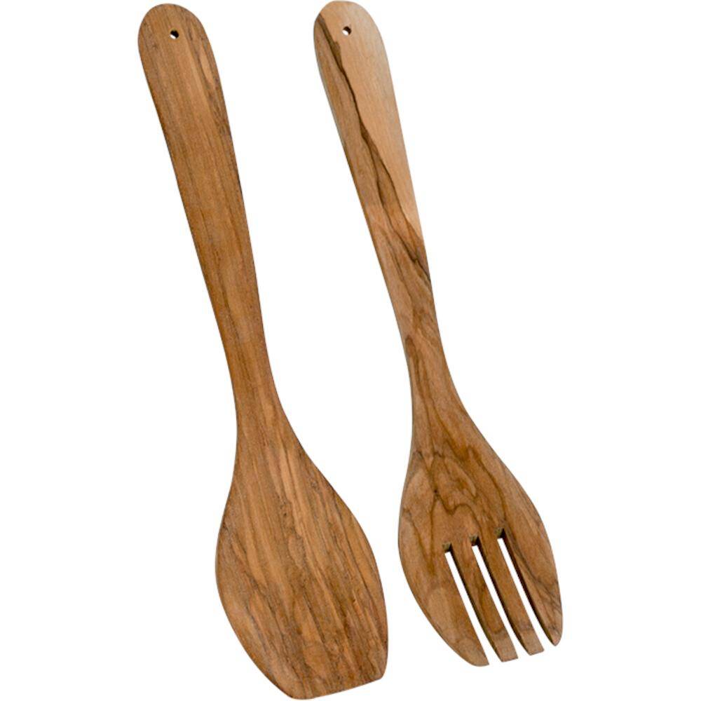 Metaltex Salatbesteck 30 cm aus Olivenholz