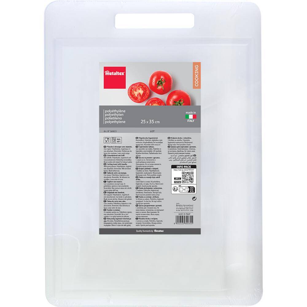 Metaltex Schneidbrett 25 x 35 cm aus Polyethylen