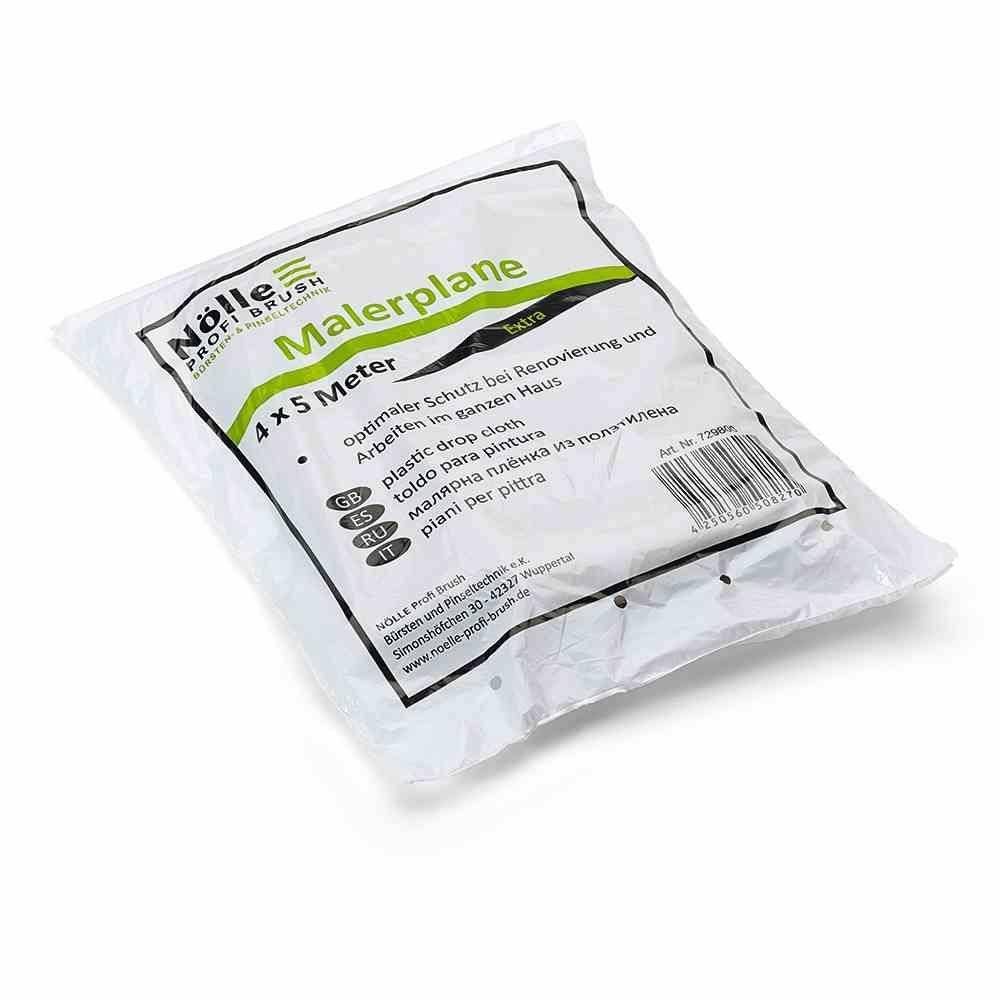 Nölle PROFI BRUSH Malerplane 4 x 5 m 30 my extra starkes LDPE