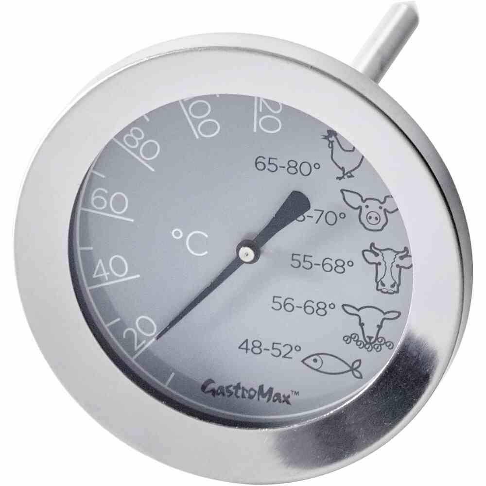 GastroMAX Bratenthermometer Edelstahl Temperaturbereich 0 °C - 120 °C