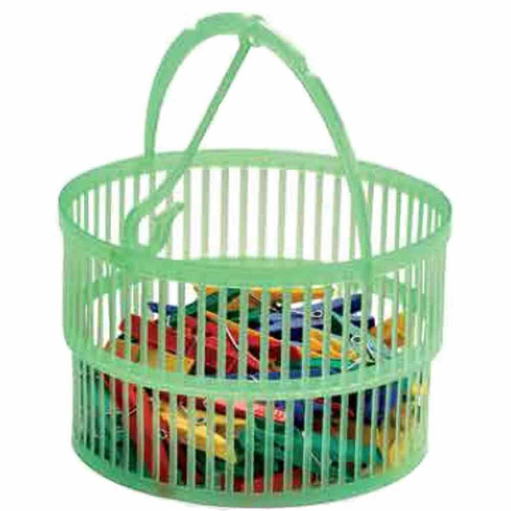 Alpfa Wäscheklammerkörbchen mit 50 Klammern extra ausziehbares