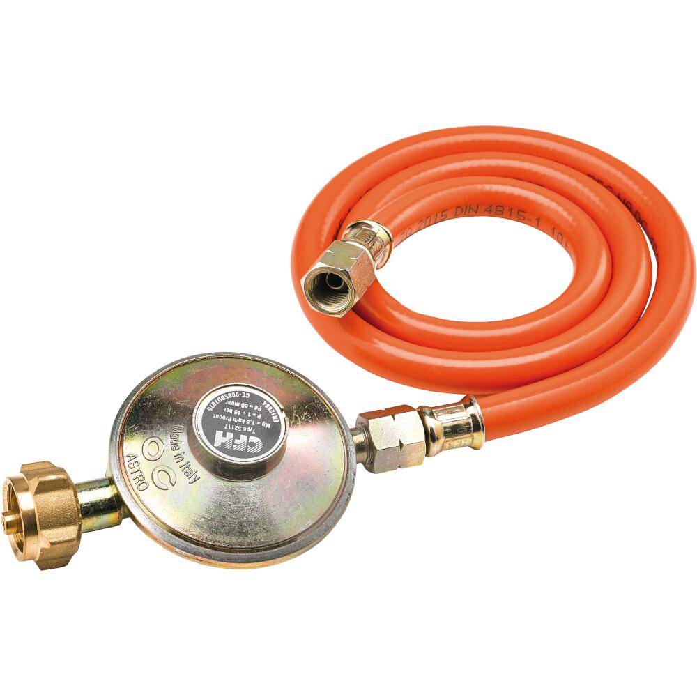 CFH Set Druckregler 50 mbar + 80 cm Schlauch