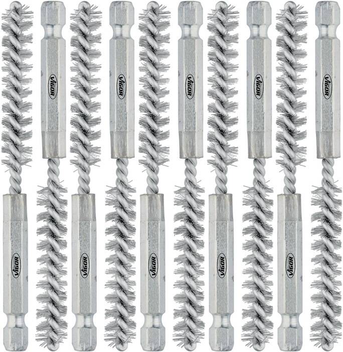 Bürste, V4646S-9, D.9, Stahl, 10 [St]