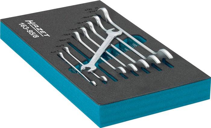 Werkzeugmodul 163-95/8 8-tlg.Safety-Insert-System Doppelmaulschlüssel-Satz HAZET