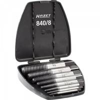 HAZET 840/8, Schraubenausdrehersatz, Schwarz, Schwarz, 690 g, 8 Stück(e), Kunststoff