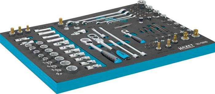 Werkzeugmodul 163-139/90 90-tlg.Safety-Insert-System Steckschlüssel-Satz HAZET