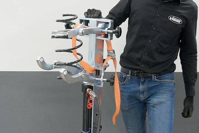 Federspanner, V4476N, inkl. 10 Federteller, 16 Werkzeuge