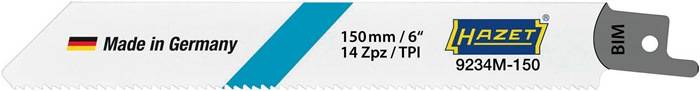 Metallsägeblatt 9234M-150/5, Buntmetall von 2 – 8 mm, Anzahl Werkzeuge: 5, HAZET