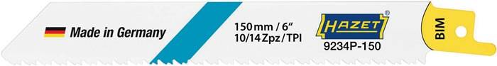 Metallsägeblatt 9234P-150/5, Metall 2 – 10 mm, Anzahl Werkzeuge: 5, HAZET